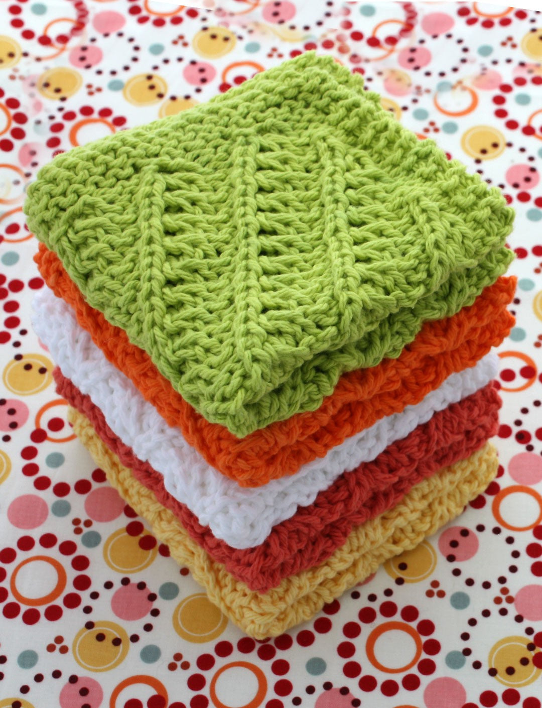 Lily Sugar 'N Cream - Diagonal Stitch Dishcloth (Digital Download)