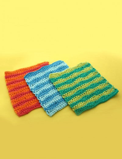 Lily Sugar 'N Cream - Wavy Stripes Dishcloth (Digital Download)