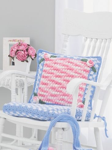 Lily Sugar 'N Cream Chair Cushion Crochet Kit