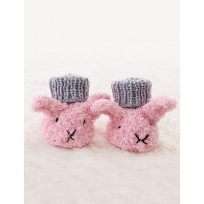 KNITTING PATTERN - Pipsqueak - Itty Bitty Fuzzy Wuzzy Bunny Booties