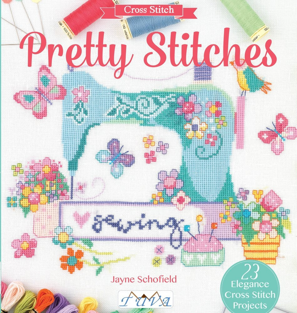 CROSS STITCH BOOK - Pretty Stitches by Jayne Schofield