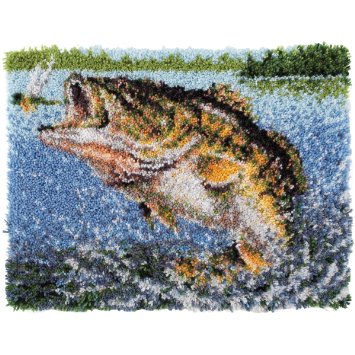 Wonderart Latch Hook Rug Kit Bass 50x76cm