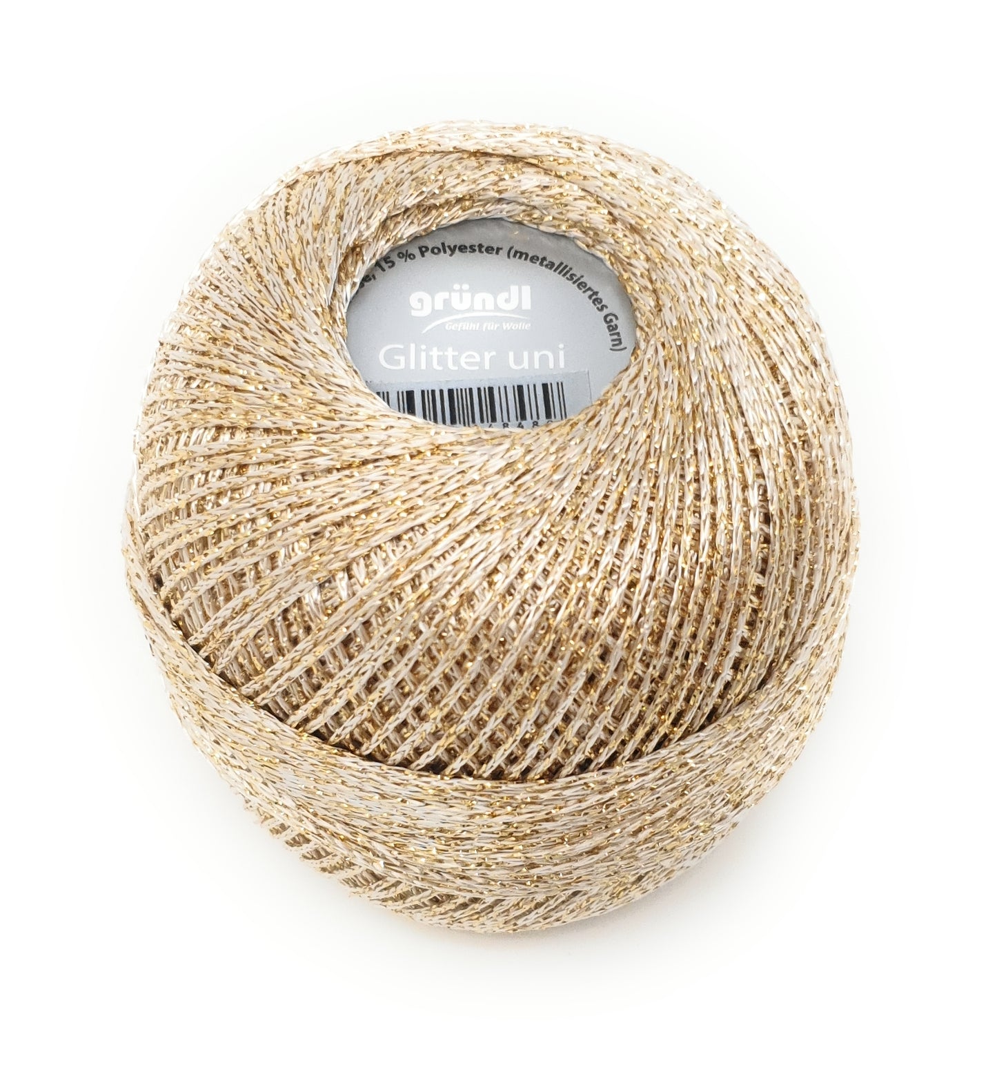 Grundl Glitter Uni Crochet Thread 25g