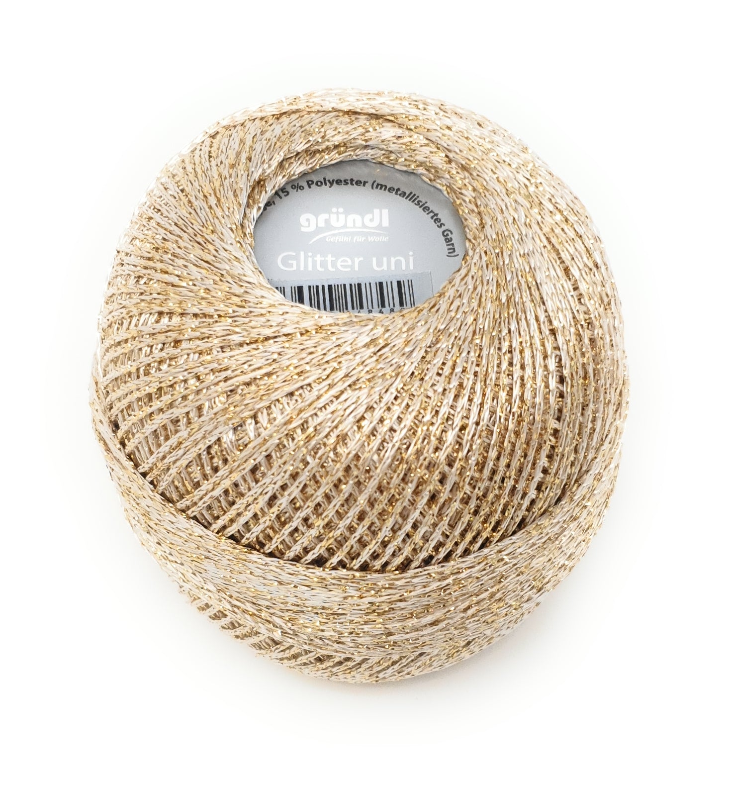 Grundl Glitter Uni Crochet Thread 25g