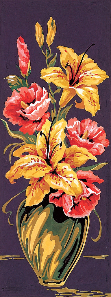 SEG Printed Tapestry Canvas - 19 x 50cm - Vase of Lillies