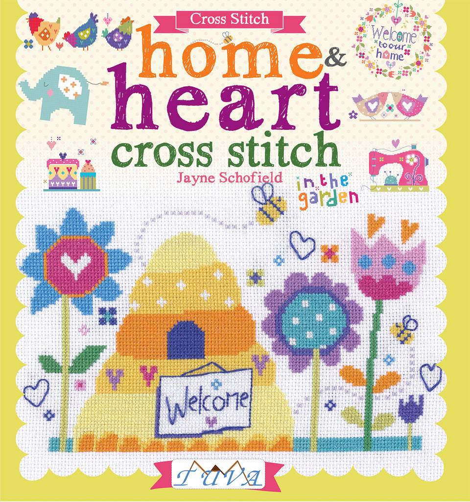 CROSS STITCH BOOK - Home and Heart Cross Stitch by Jayne Schofield