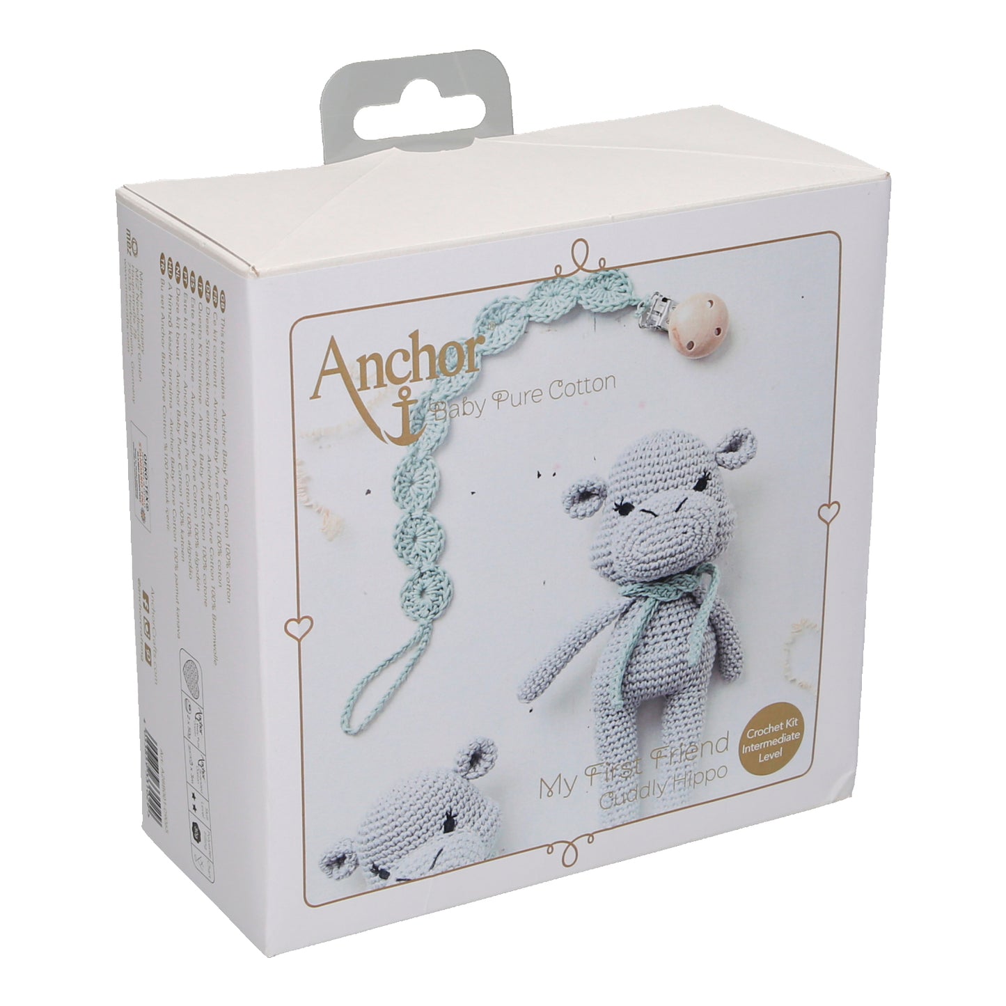 Crochet Kit: Baby Pure Cotton: Amigurumi Hippo