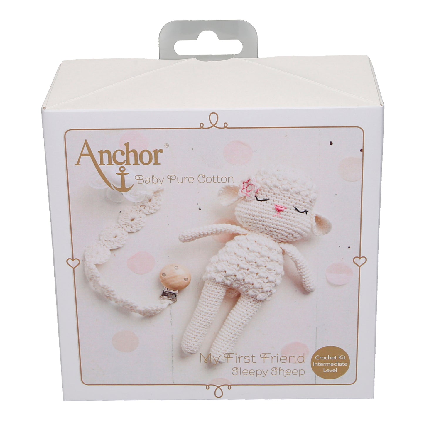 Set of 3 Crochet Kits: Baby Pure Cotton: Amigurumi Sheep, Hippo & Rabbit