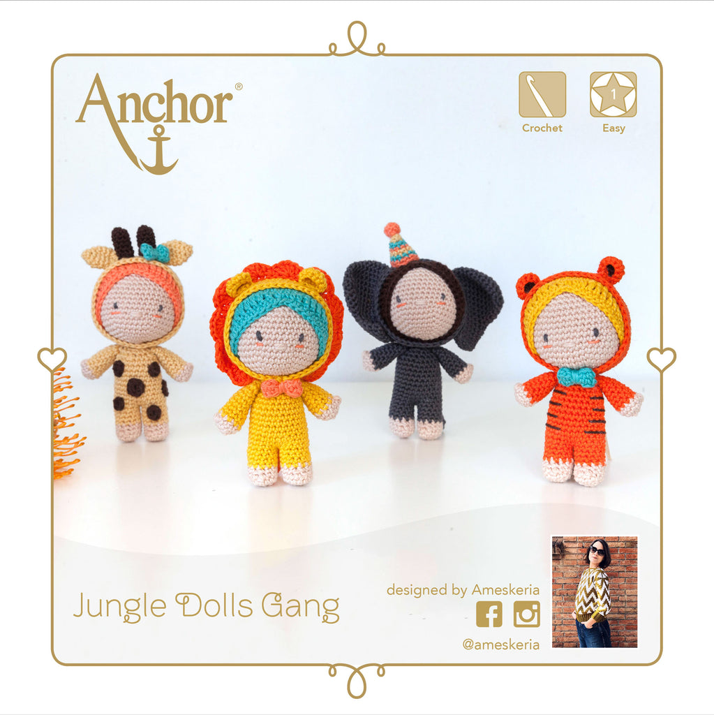 Crochet Kit: Creativa: Jungle Dolls Gang