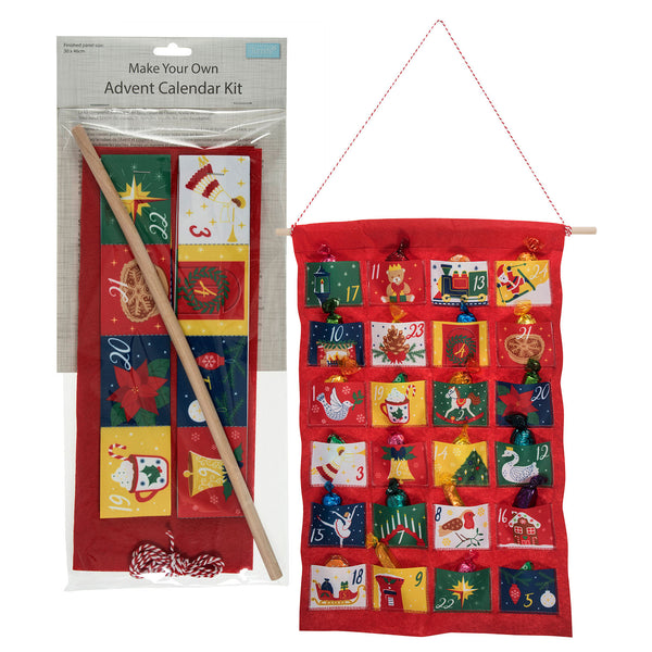 Make Your Own Advent Calendar Kit: Red