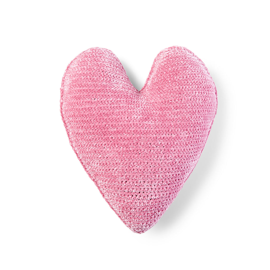 CROCHET KIT - Bernat Baby Velvet Crochet Heart Pillow