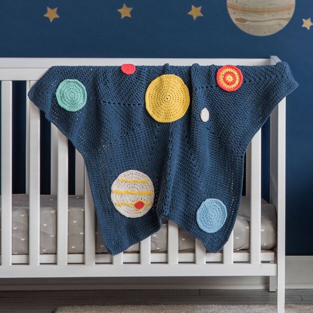 CROCHET PATTERN DOWNLOAD - Bernat Solar System Crochet Baby Blanket