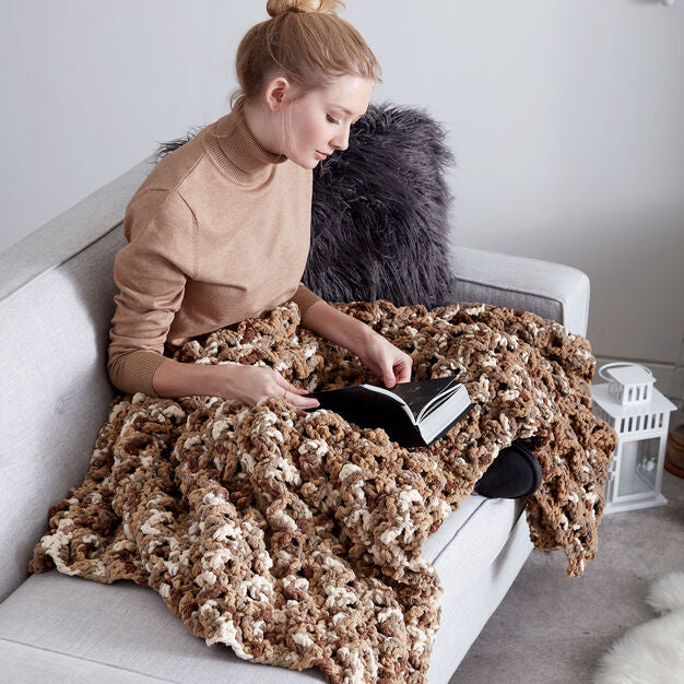 CROCHET PATTERN DOWNLOAD - Bernat Wavy Ridge Crochet Blanket