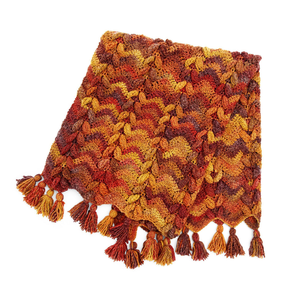 Bernat Mock Cable Crochet Blanket Pattern