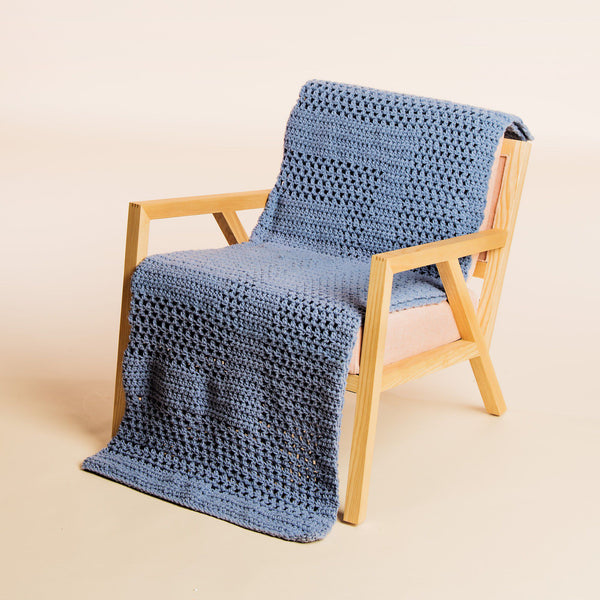 CROCHET KIT - Bernat Forever Fleece Simple Framed Crochet Blanket