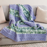 CROCHET PATTERN DOWNLOAD - Bernat Tie Dye-ish Textured Life Crochet Blanket