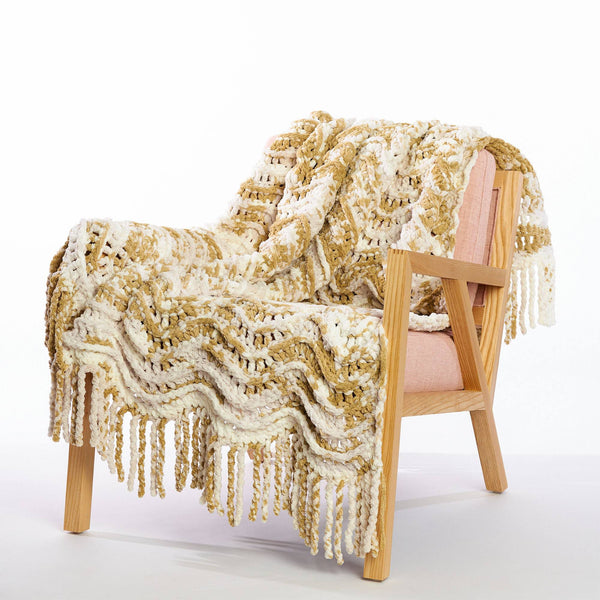CROCHET KIT - Bernat Blanket Tie Dye-ish Big Splash Crochet Blanket