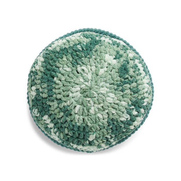 CROCHET PATTERN DOWNLOAD - Bernat Tie Dye-ish Piped Pillow