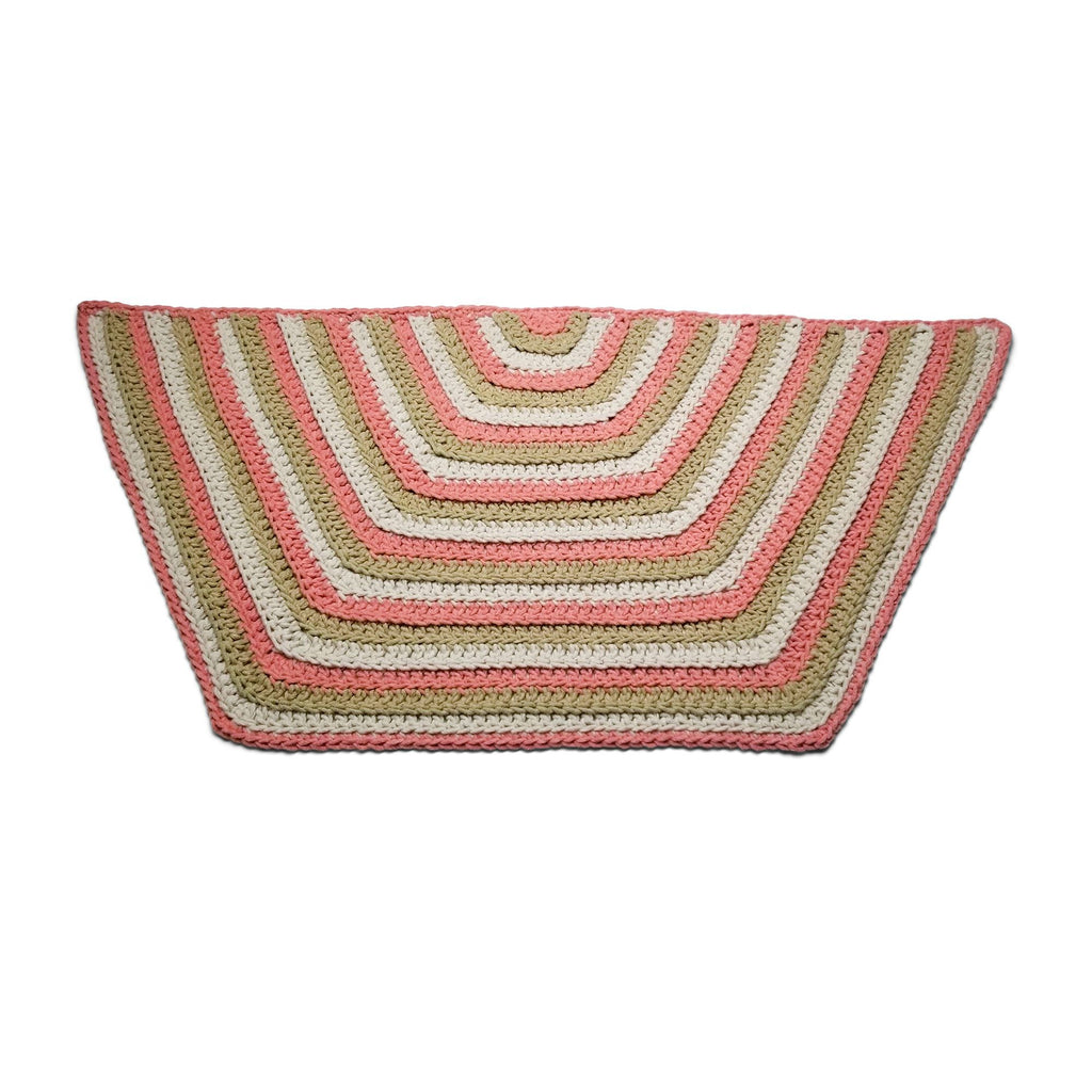 CROCHET KIT - Bernat Forever Fleece Softly Striped Crochet Hexagon Rug