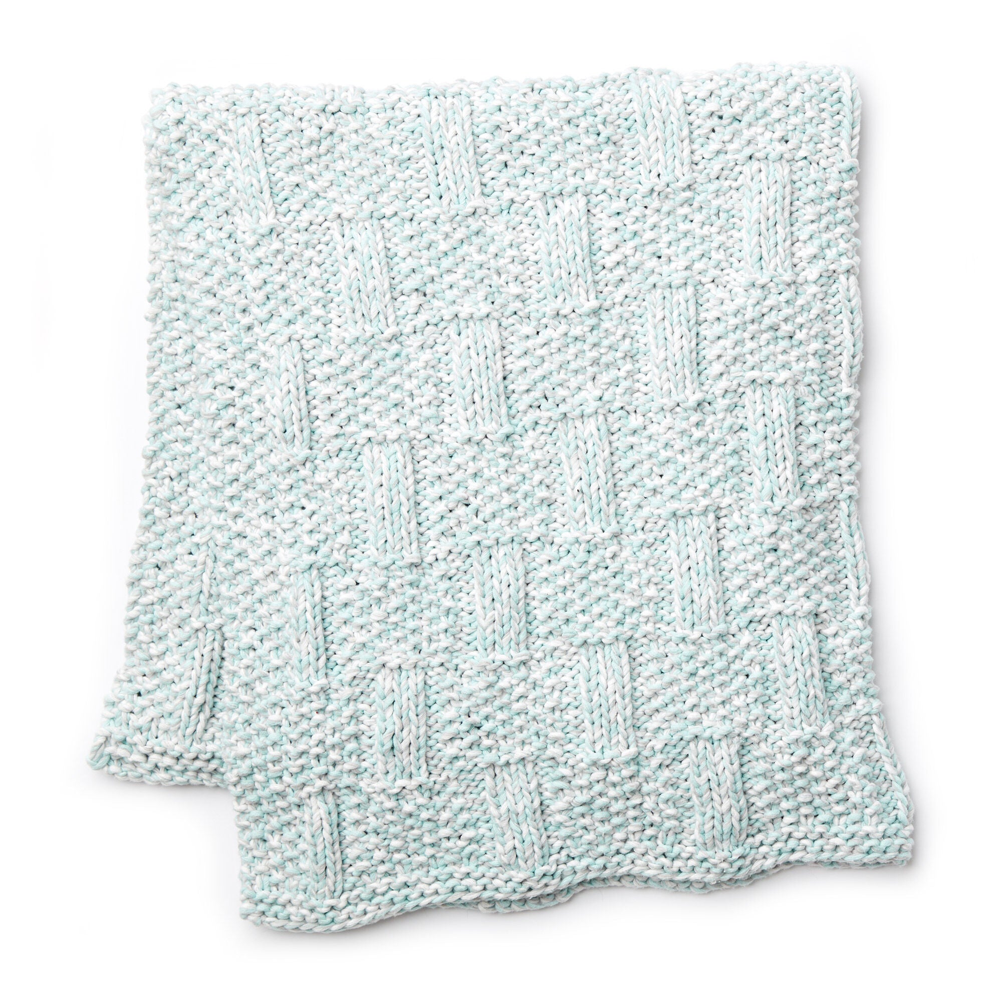 KNITTING PATTERN DOWNLOAD - Bernat Baby Marly Box Stitch Knit Baby Blanket