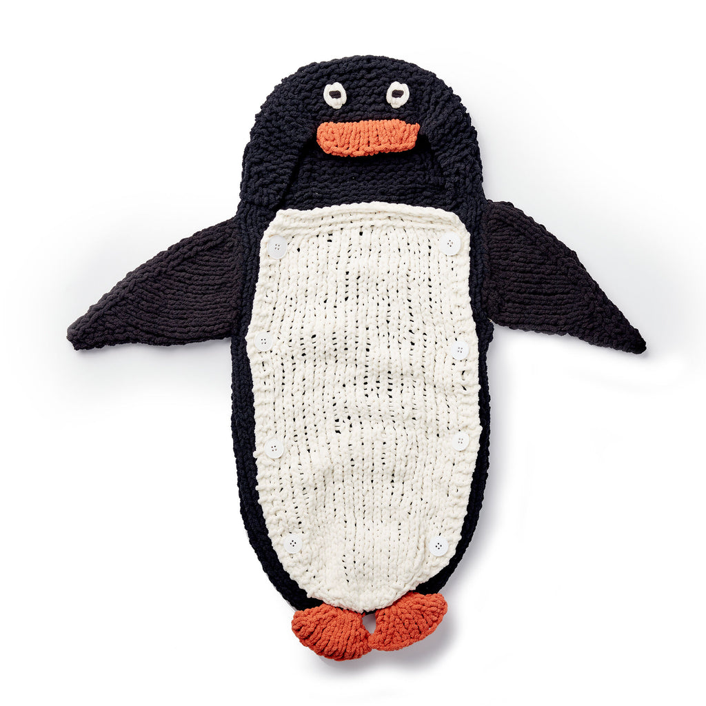 KNITTING PATTERN DOWNLOAD - Bernat Knit Penguin Baby Sack