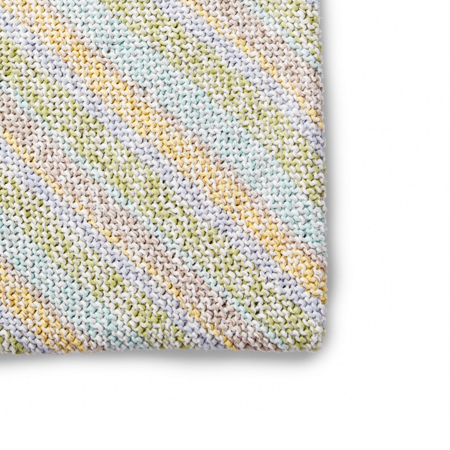 KNITTING PATTERN DOWNLOAD - Bernat Baby Marly Diagonal Stripes Knit Baby Blanket