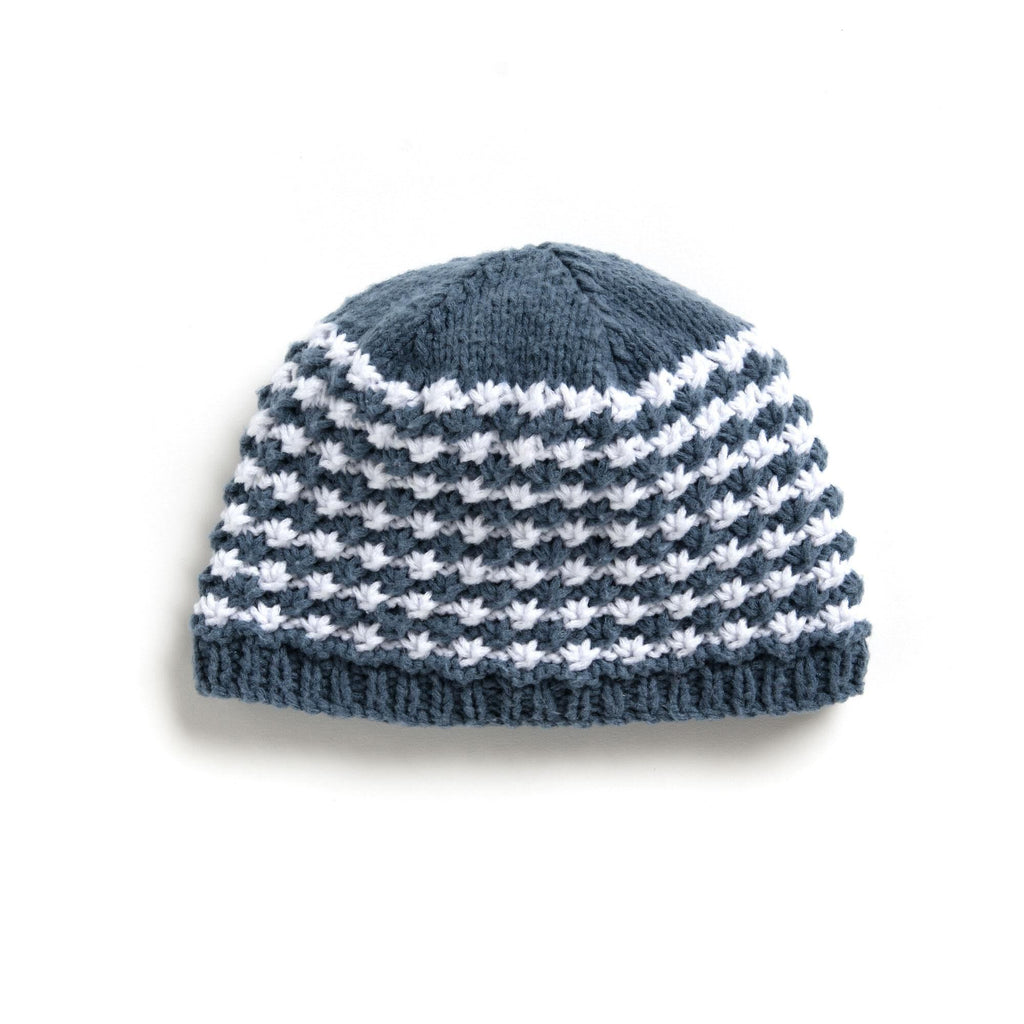 KNITTING PATTERN DOWNLOAD - Bernat Knit Star Stitch Slouchy Baby Hat