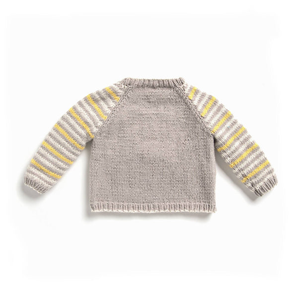 KNITTING PATTERN DOWNLOAD - Bernat Star Knit Baby Pullover