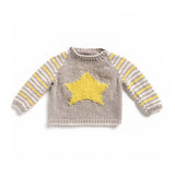 KNITTING PATTERN DOWNLOAD - Bernat Star Knit Baby Pullover
