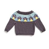 KNITTING PATTERN DOWNLOAD - Bernat UFO Yoke Knit Sweater