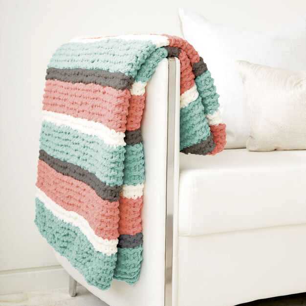 KNITTING PATTERN DOWNLOAD - Bernat Get Fresh Knit Throw