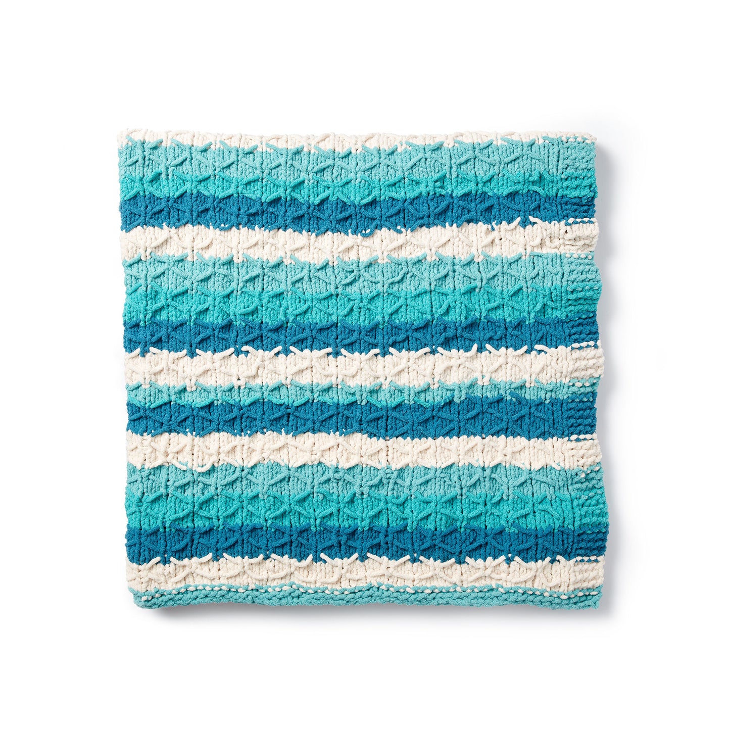 KNITTING PATTERN DOWNLOAD - Bernat Knit Quilted Blanket