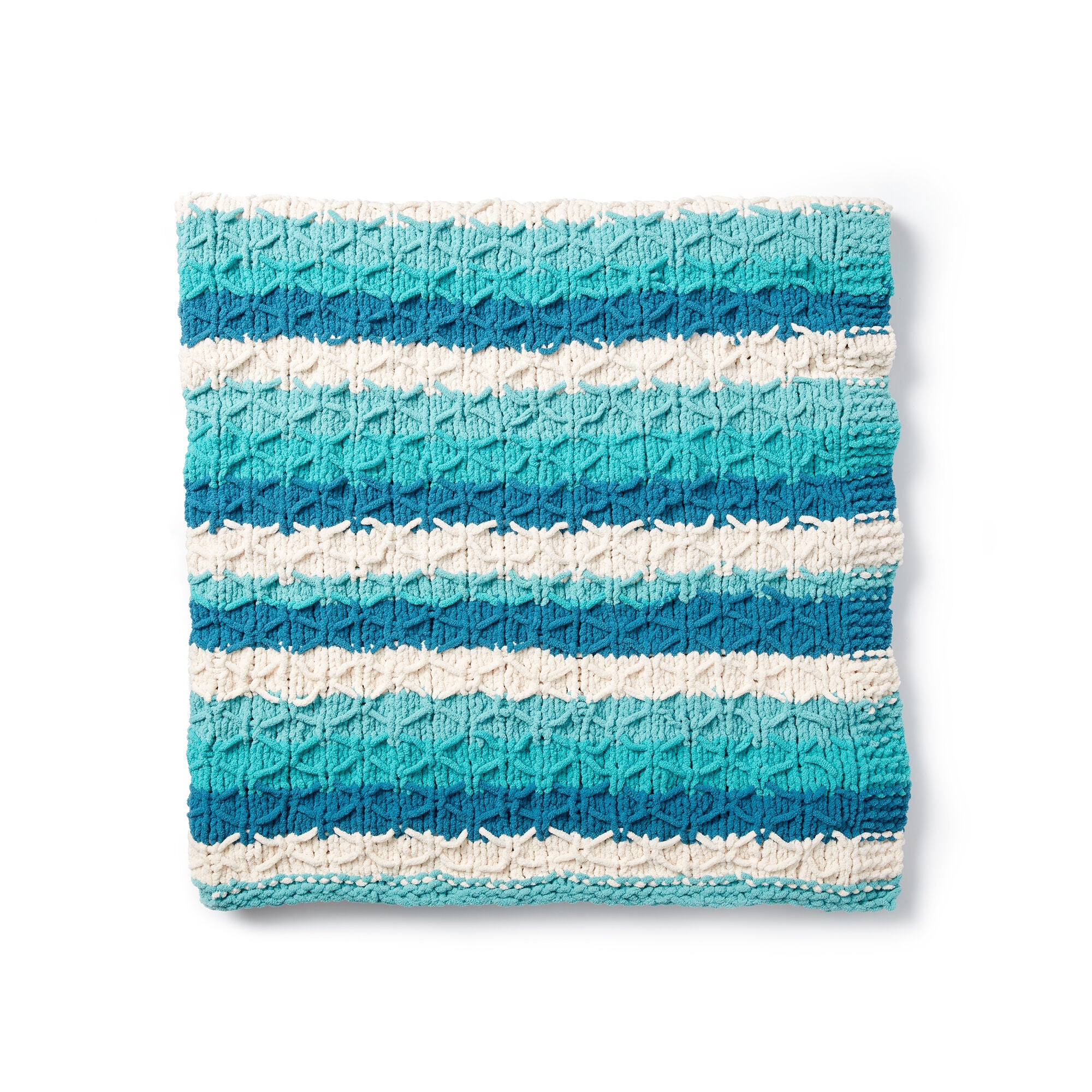KNITTING PATTERN DOWNLOAD - Bernat Knit Quilted Blanket