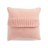 KNITTING PATTERN DOWNLOAD - Bernat Forever Fleece Knit Windowpane Pillow