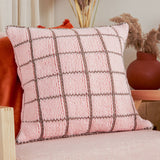 KNITTING PATTERN DOWNLOAD - Bernat Forever Fleece Knit Windowpane Pillow