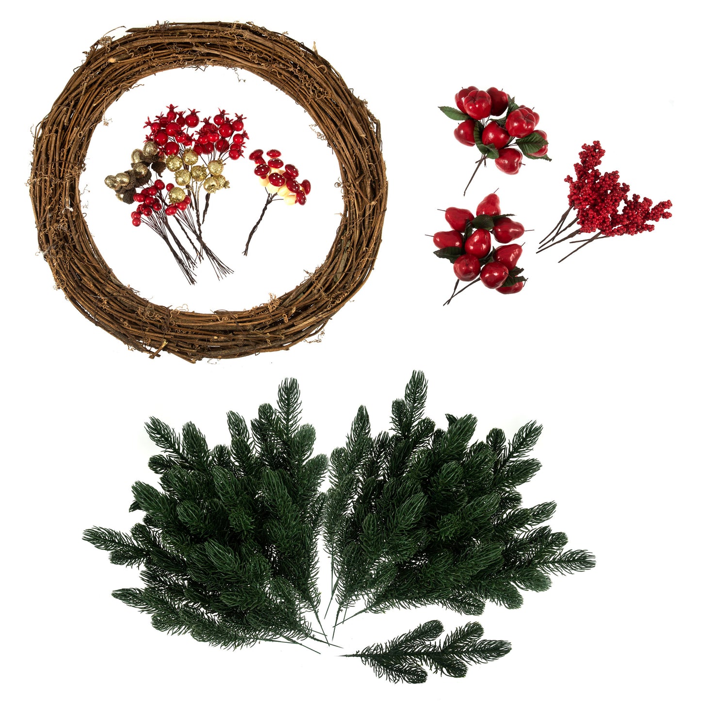Wreath Kit: Winter Berry: 40cm