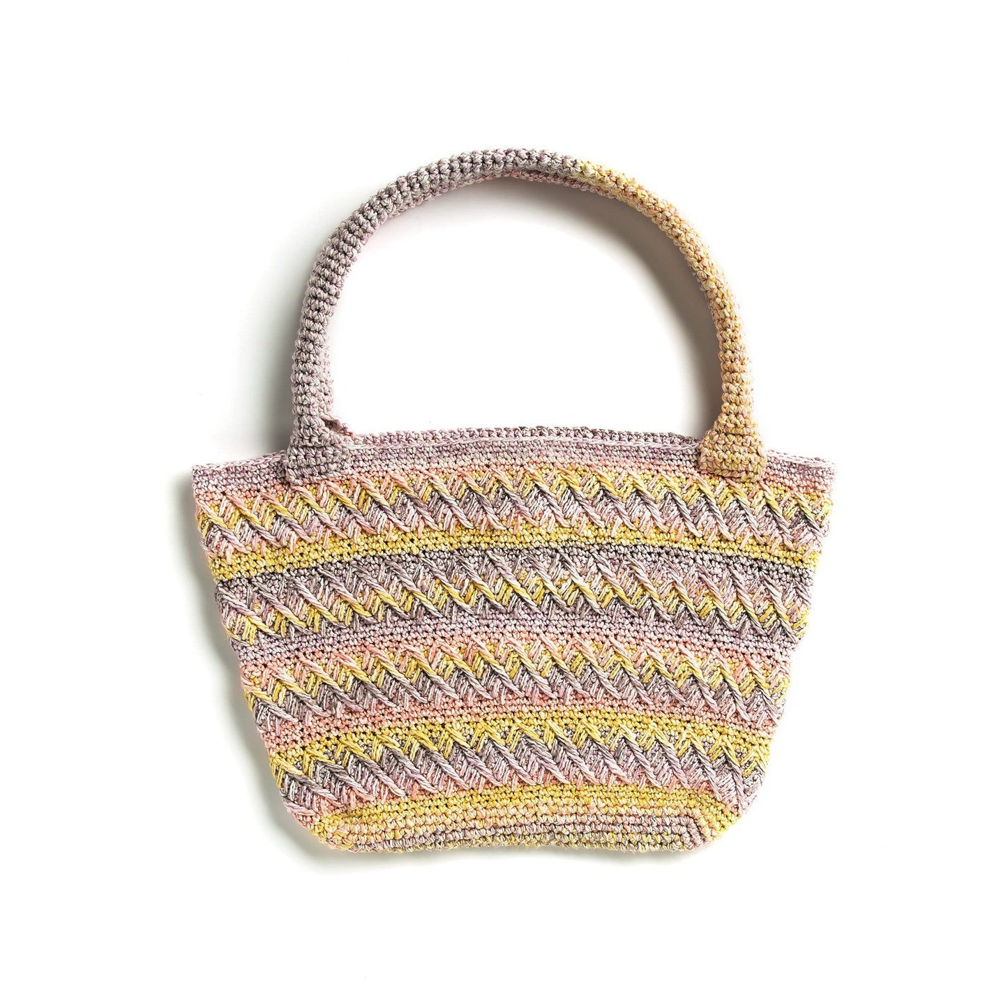 CROCHET KIT - Caron Crochet Shifting Chevrons Tote