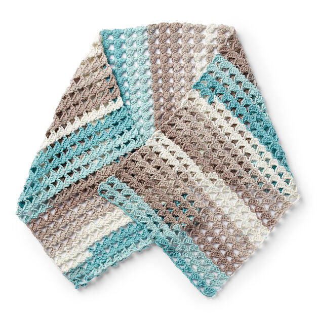 CROCHET KIT - Caron Cotton Cakes Crochet Shell Shawl