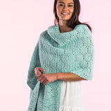 CROCHET KIT - Caron Hexagon Beehive Crochet Wrap