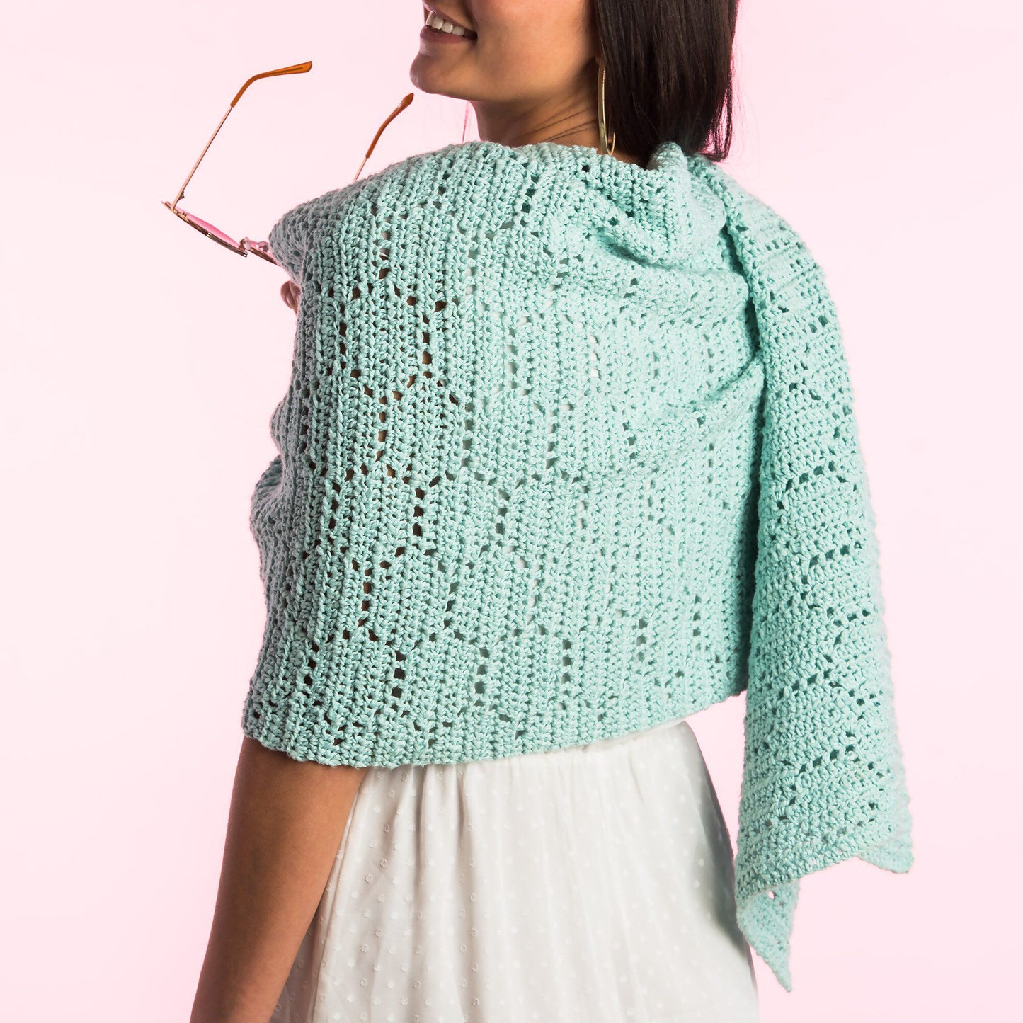 CROCHET KIT - Caron Hexagon Beehive Crochet Wrap