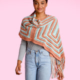 CROCHET KIT - Caron Ripple Cakes A-Maze-Ing Crochet Shawl
