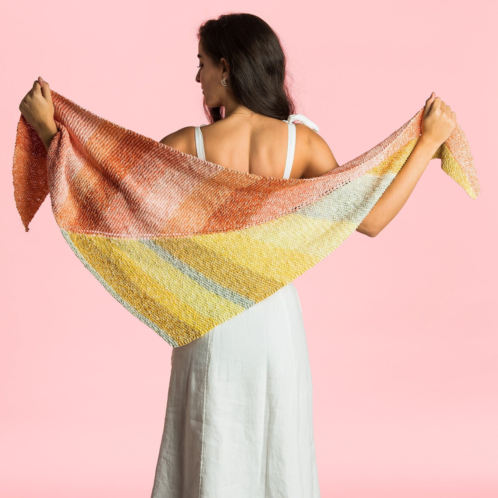 KNITTING KIT - Caron Ripple Cakes Have It Both Ways Knit Shawl