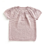 KNITTING PATTERN DOWNLOAD - Caron Knit Lace Yoke Tee