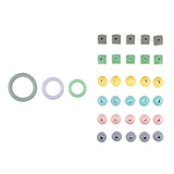 Wooden Craft Accessories Pack: 32 pieces: Assorted Colours