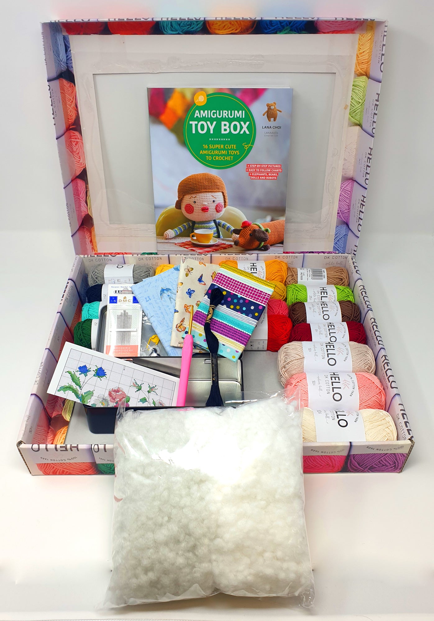 Hello Cotton Amigurumi Set (Amigurumi Toy Box)