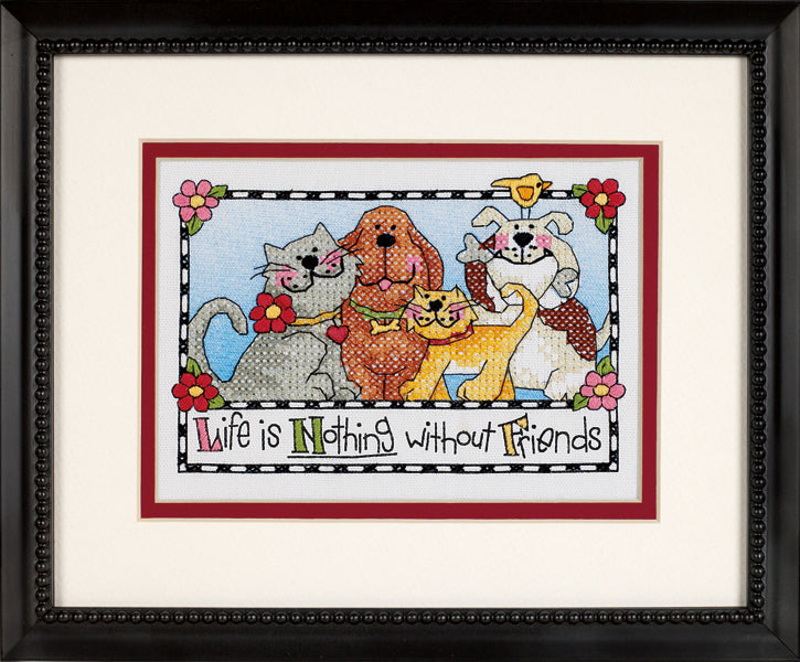 Stamped Cross Stitch Kit: Mini: Life is Nothing