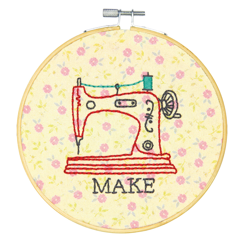 Embroidery Kit with Hoop: Crewel: Make