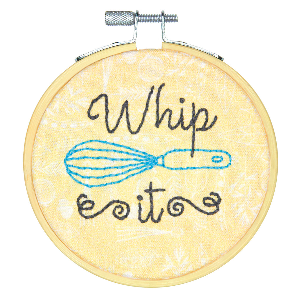 Embroidery Kit with Hoop: Crewel: Whip It