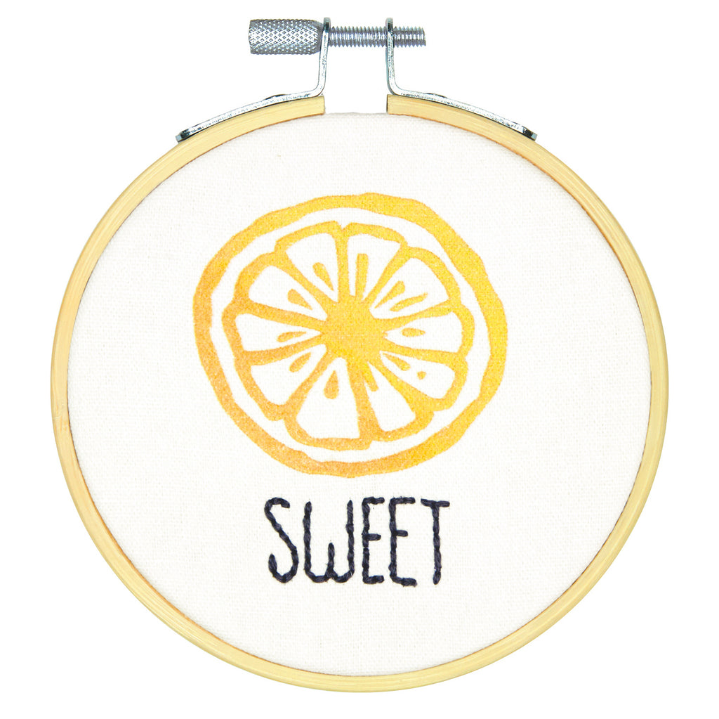 Embroidery Kit with Hoop: Crewel: Sweet