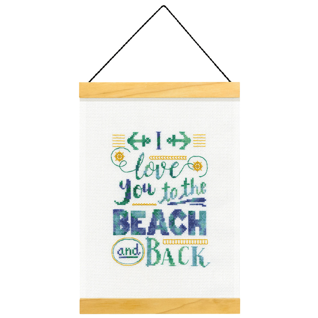 Counted Cross Stitch Kit: Banner: Beach and Back